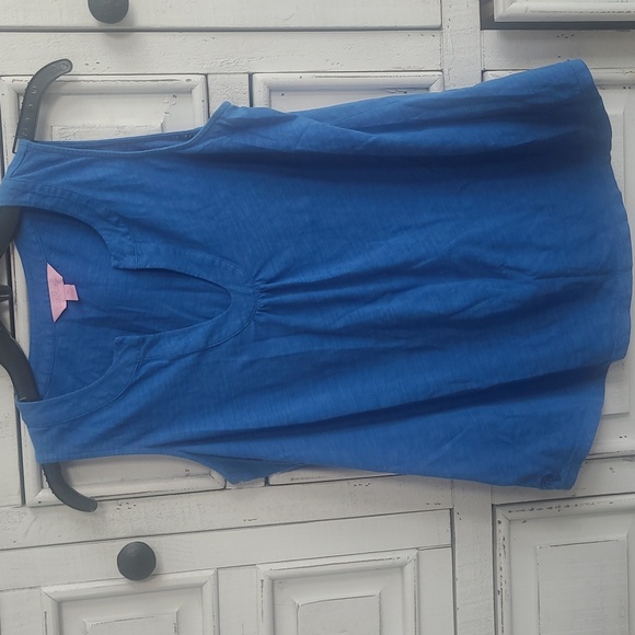 Lilly Pulitzer CALLAHAN KNIT SHORT High Tide Navy Party in Paradise *free top - Picture 3 of 3